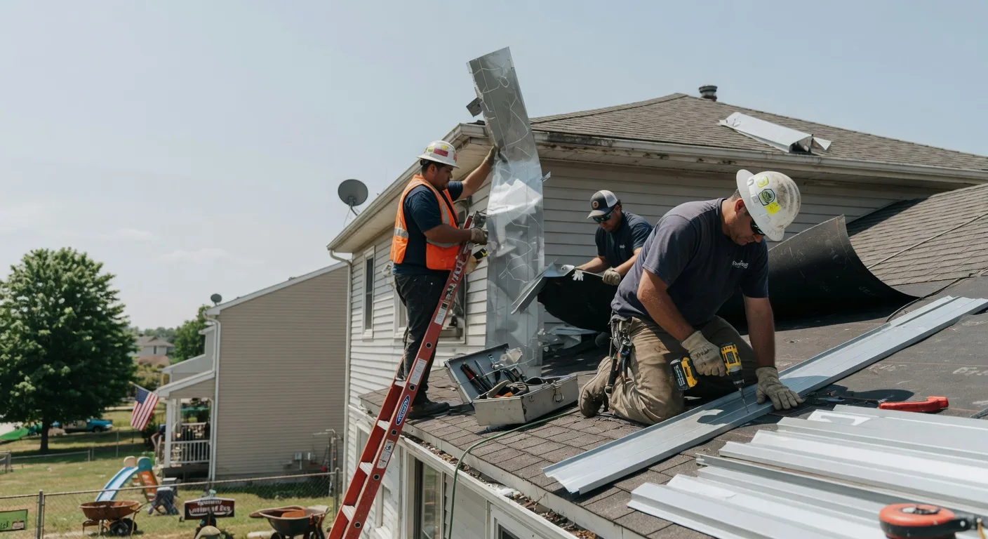 Storm Damage Metal Roof Repair in Dickinson Center, NY